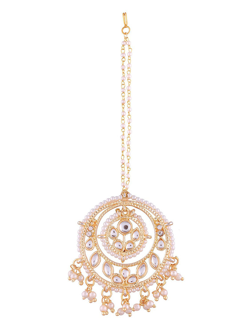 Peora Maang Tikkas Buy Peora Traditional 18k Gold Plated Kundan Pearl Maang Tikka Online Nykaa Fashion 2) you can also go all minimal with your maang tikka just like these brides. peora traditional 18k gold plated kundan pearl maang tikka