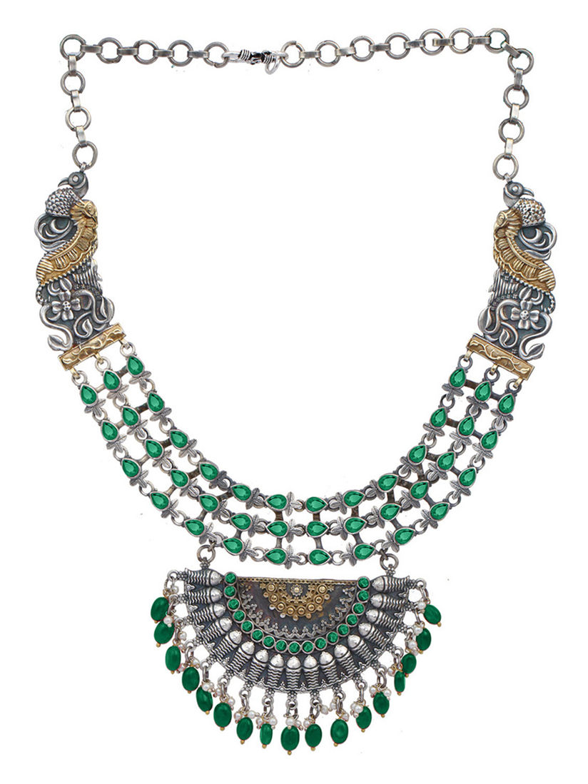 green necklaces