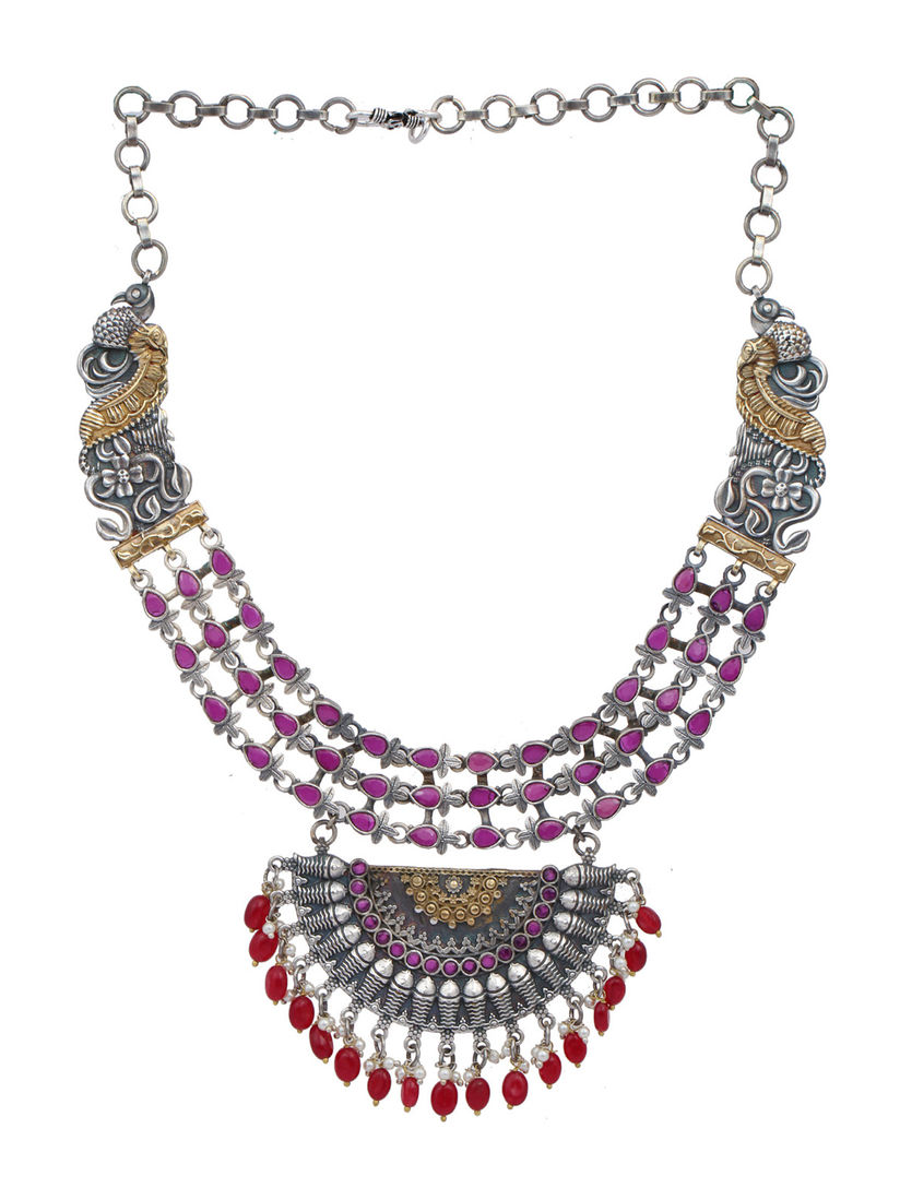 pink stone necklace jewelry