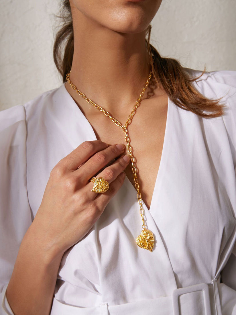 Pipa Bella Necklaces And Chokers Buy Pipa Bella Dara Gold Lariat Necklace Online Nykaa Fashion