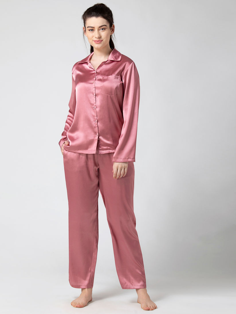 Adorenite Women Satin Pyjama Set PJ145