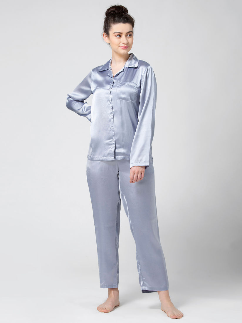 womens satin pyjamas