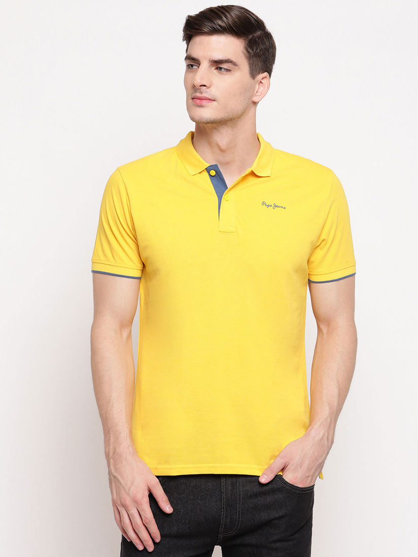 Pepe jeans yellow shirt clearance