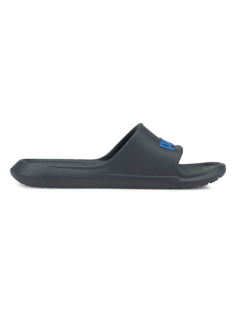 blue puma slides