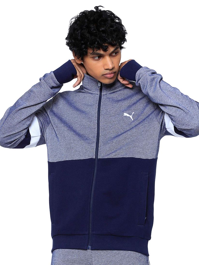 puma blue sweat jacket