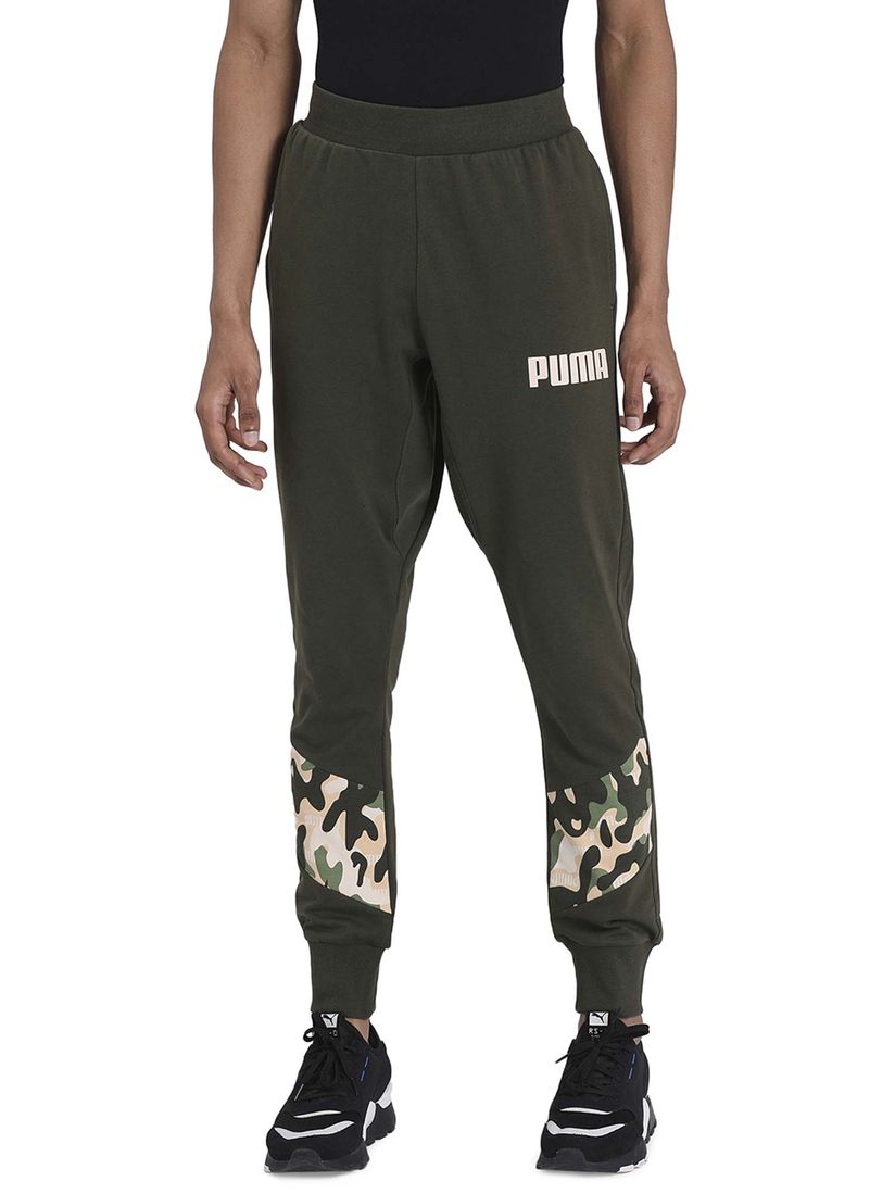 puma joggers green