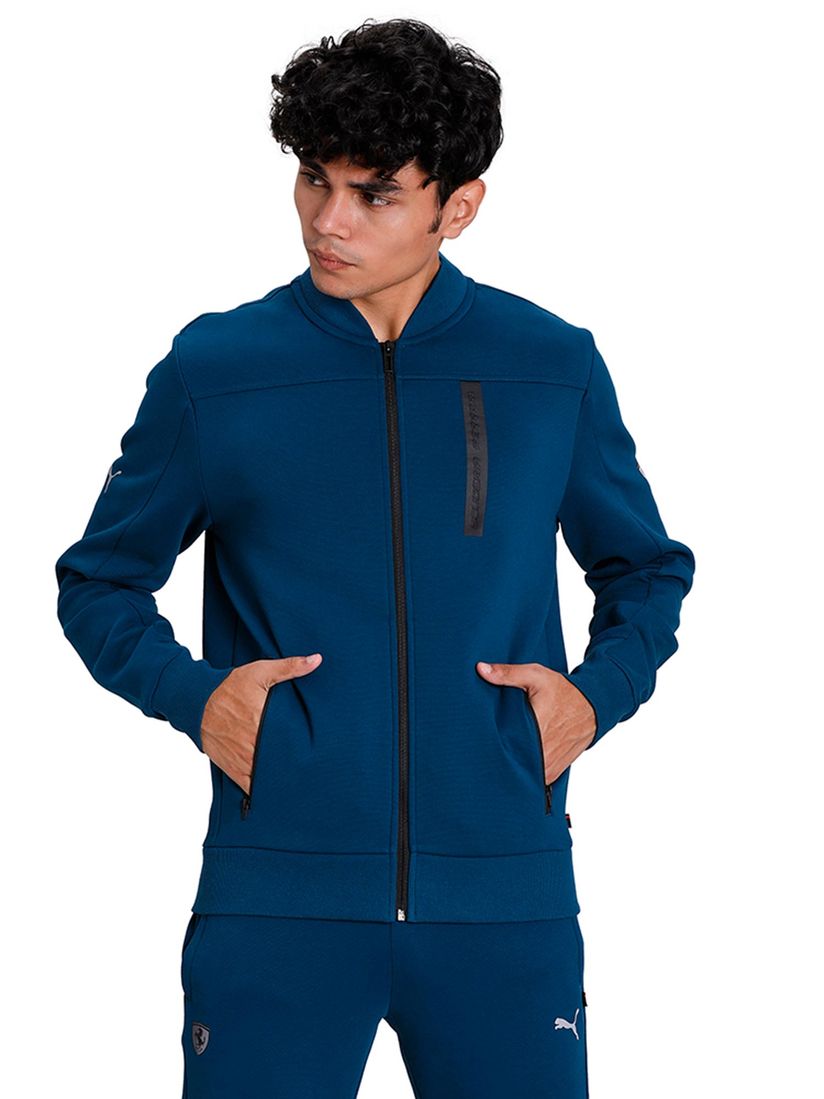puma blue sweat jacket