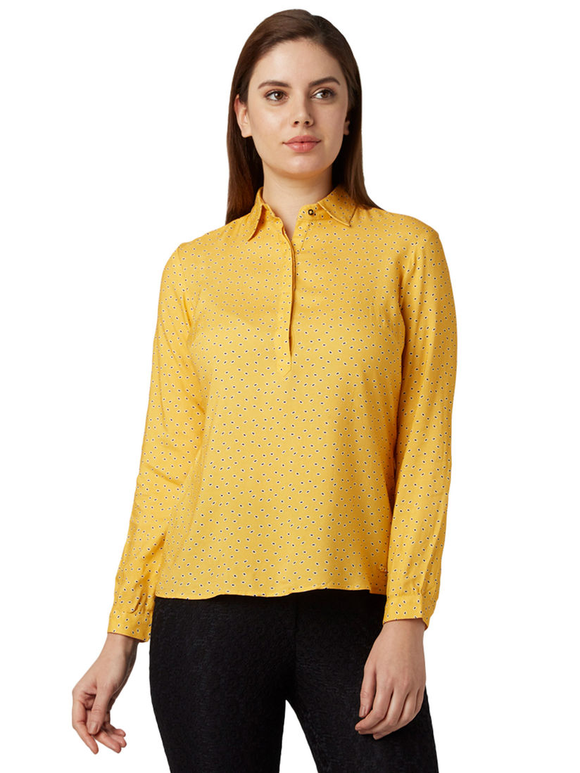 dark yellow crop top