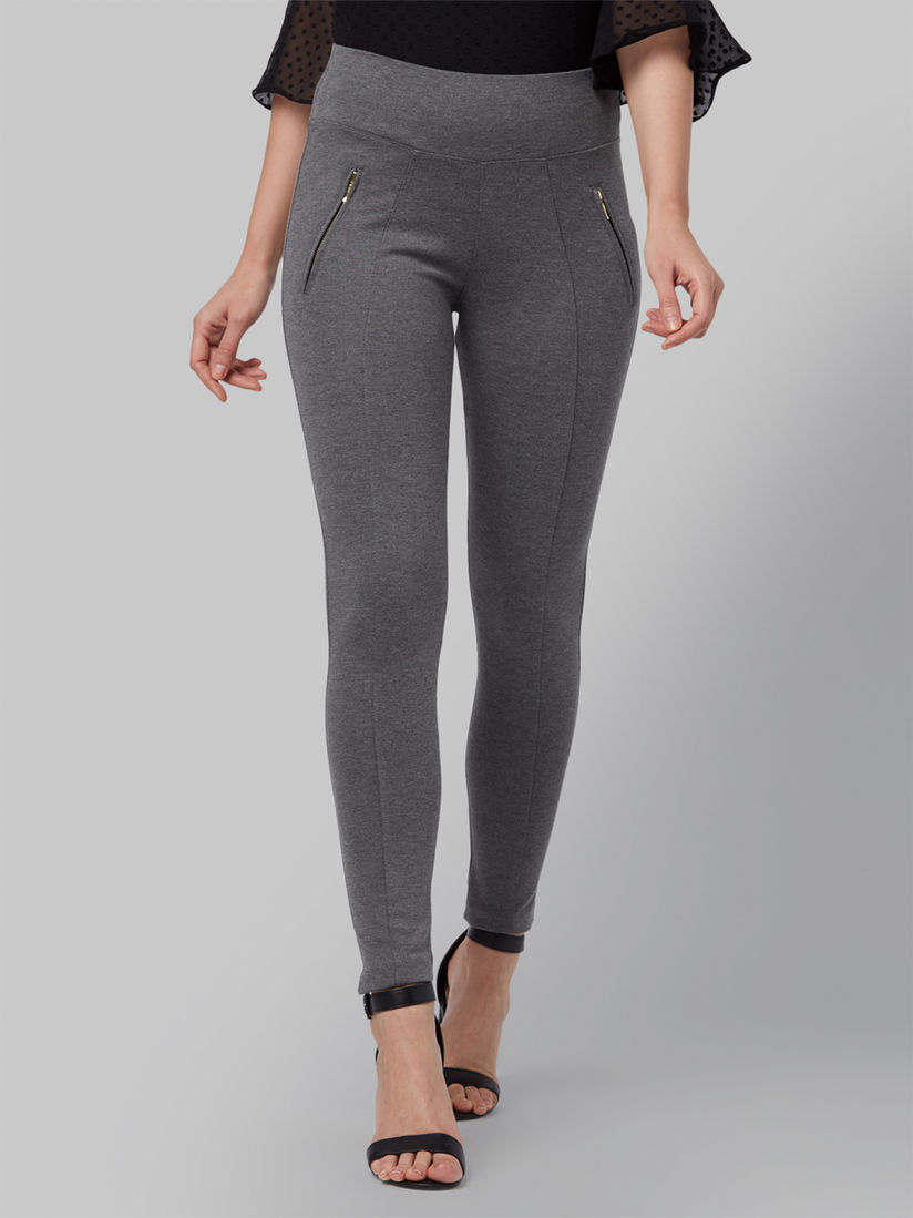 grey jegging pants