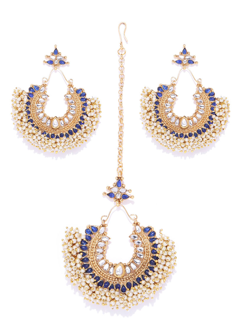 jhumka and maang tikka set