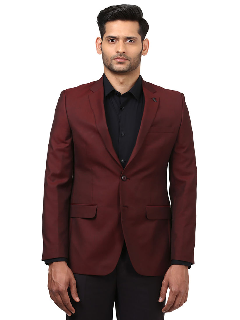 dark maroon blazer