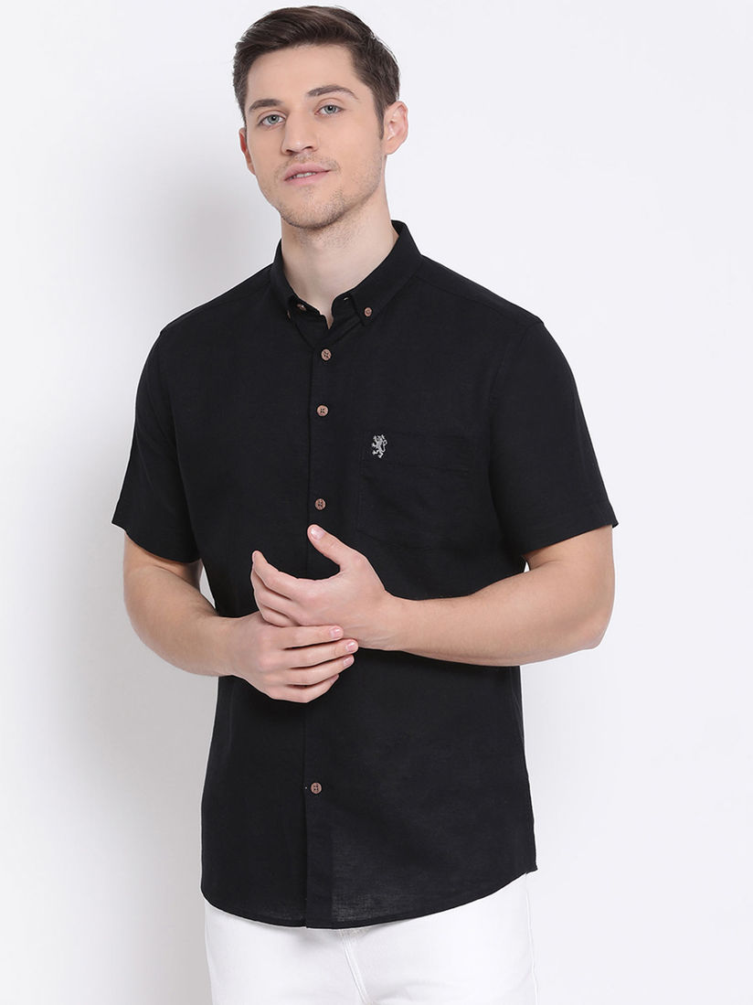 Red Tape Topwear Buy Red Tape Black Half Sleeves Casual Shirts Online Nykaa Fashion