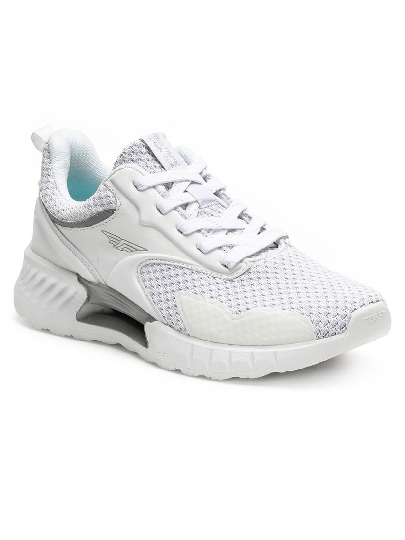 solid red tennis shoes