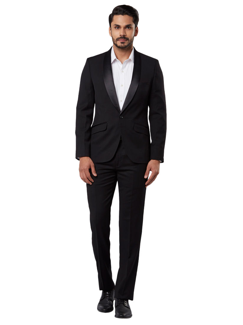 Raymond black coat pant clearance