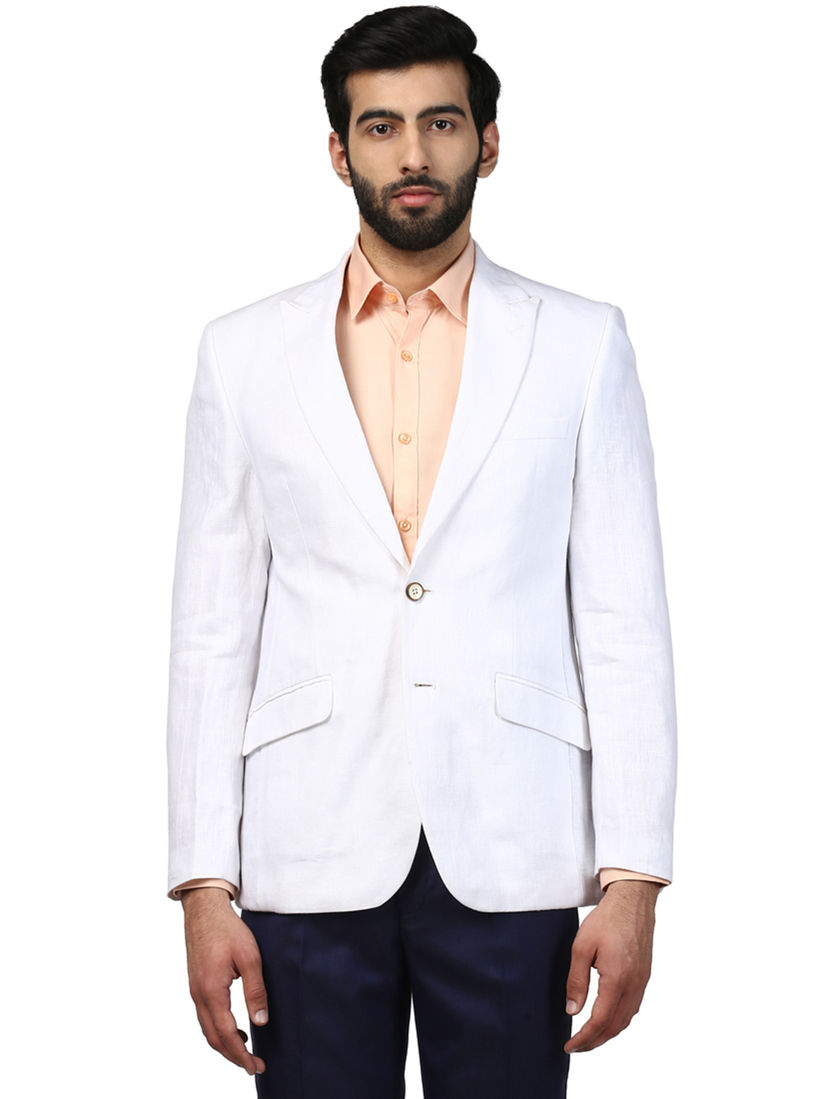 blazer coat white