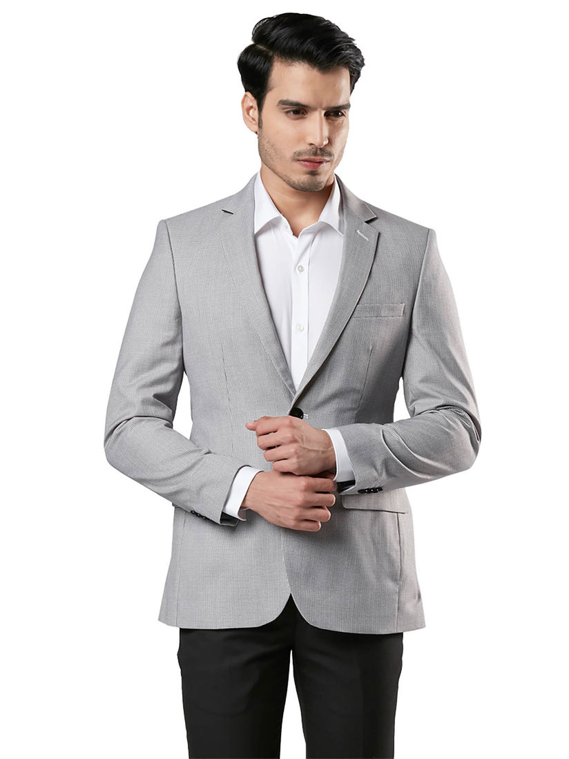 raymond printed blazer