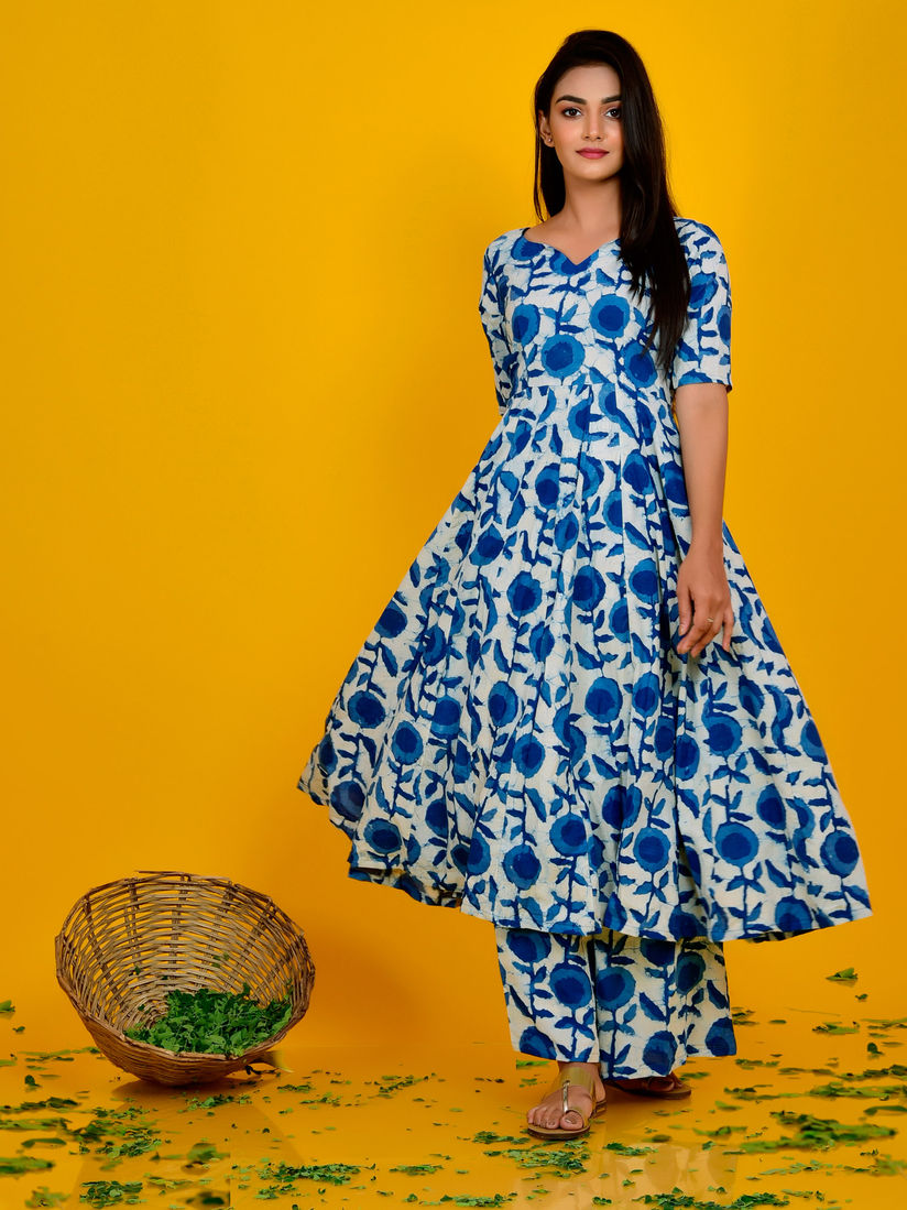 Printed frock suit clearance