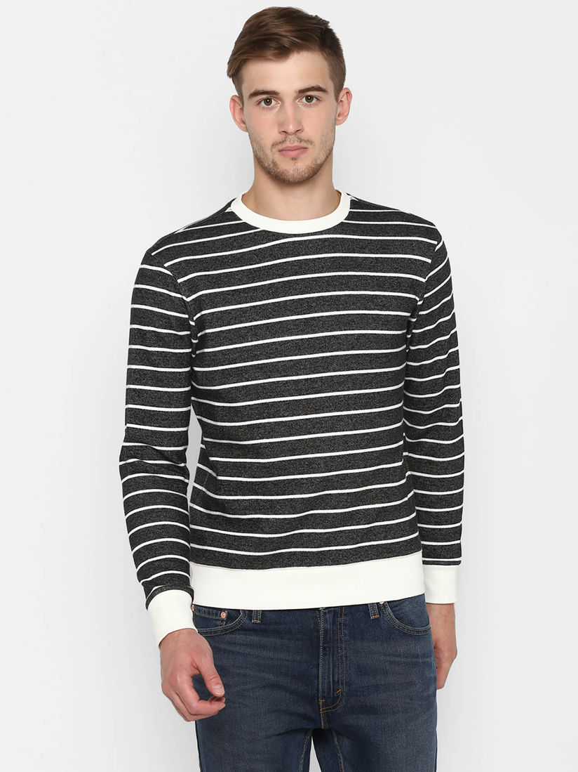 black striped sweatshirt