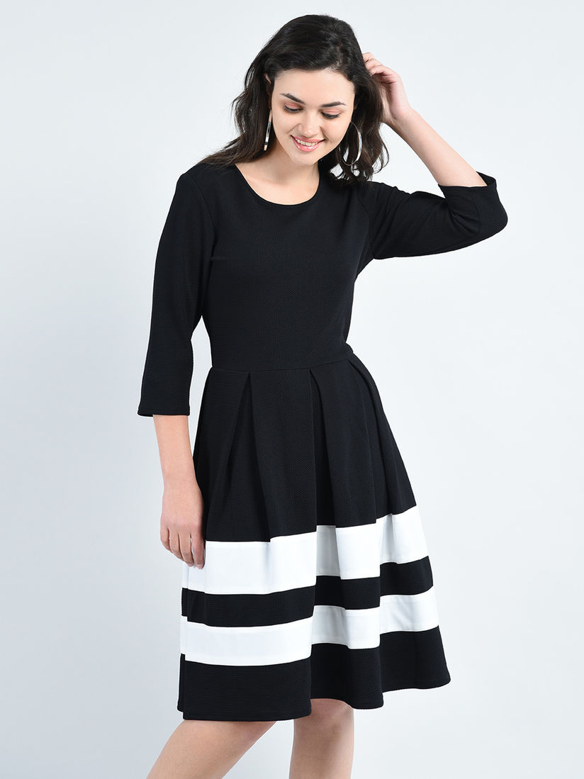 pleated work dress