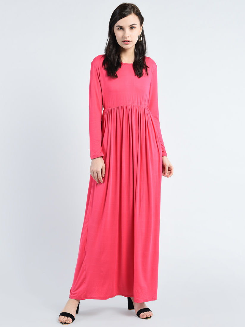pink one piece dress