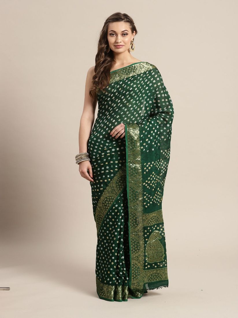 Geroo Jaipur Sarees Buy Geroo Jaipur Green Bandhani Saree Online Nykaa Fashion Bandhani sarees at prashanti sareesconsidered as very auspicious by people of gujarat & rajasthan, bandhani sarees are produced by skilled artisans and their families. geroo jaipur green bandhani saree