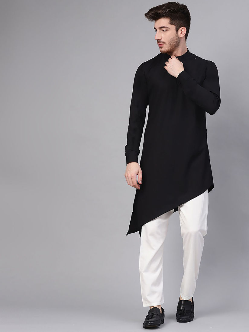 Stylish black kurta pajama design Clearance
