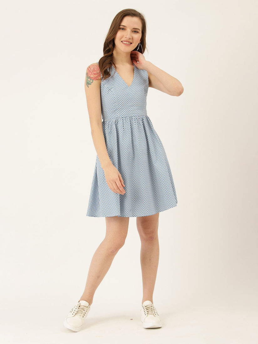 Label ritu kumar blue dress clearance