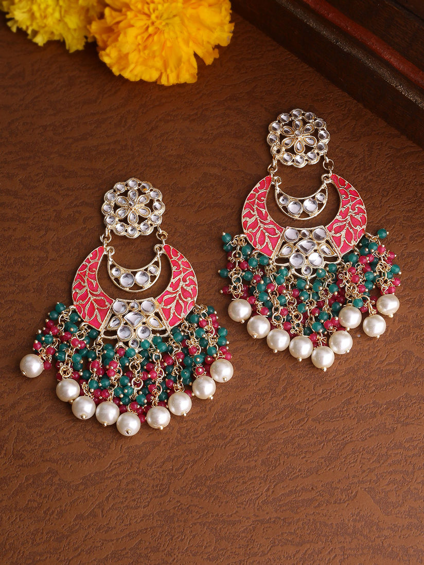Shoshaa Earrings Buy Shoshaa Multi Color Enamel Kundan Chandbali Earrings Online Nykaa Fashion Novica, the impact marketplace, invites you to explore bali earrings at incredible prices, showcasing the art of unique & talented artisans worldwide.
