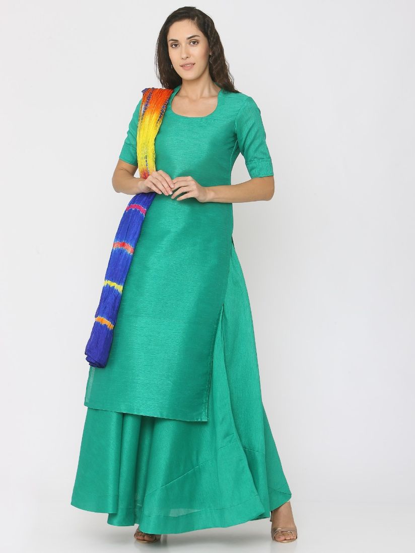 Kurti with skirt online shopping Clearance