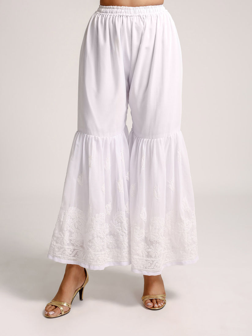 Chikankari bottoms online Clearance