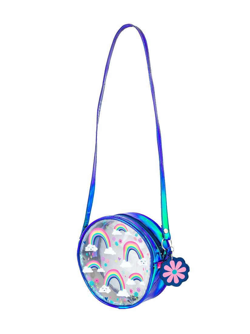 clear rainbow bag
