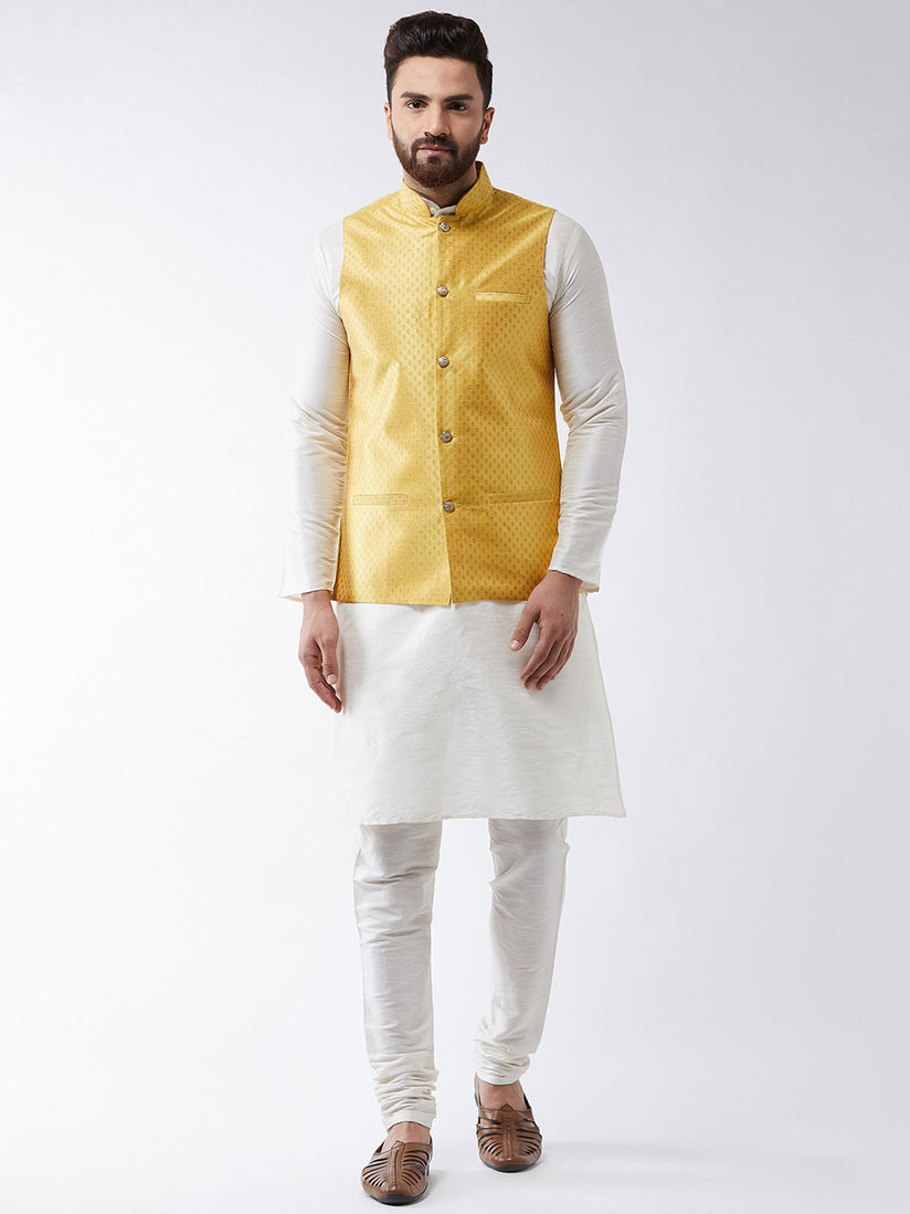 kurta pyjama with modi jacket