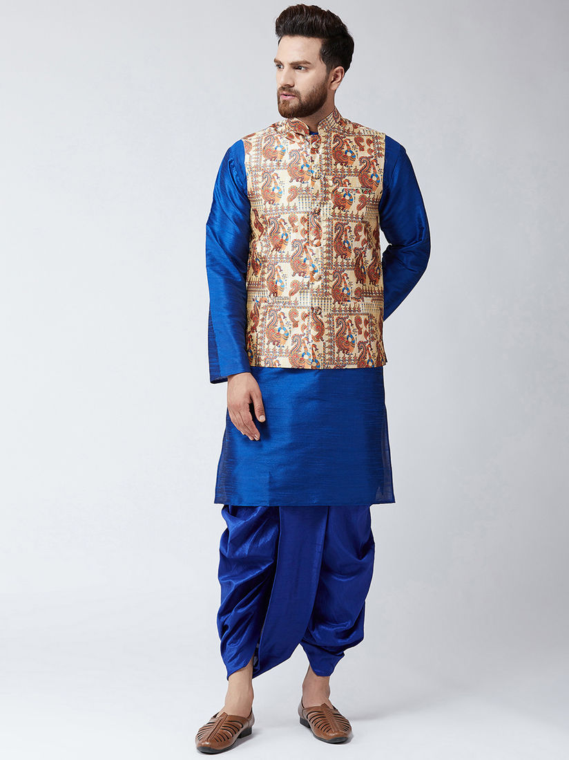 nehru jacket with dhoti