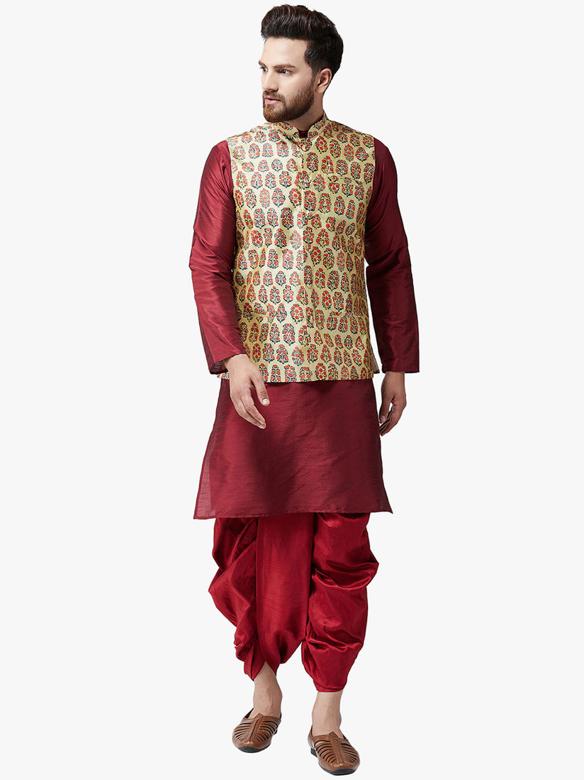 nehru jacket with dhoti