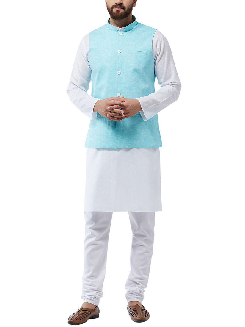 modi jacket with white kurta