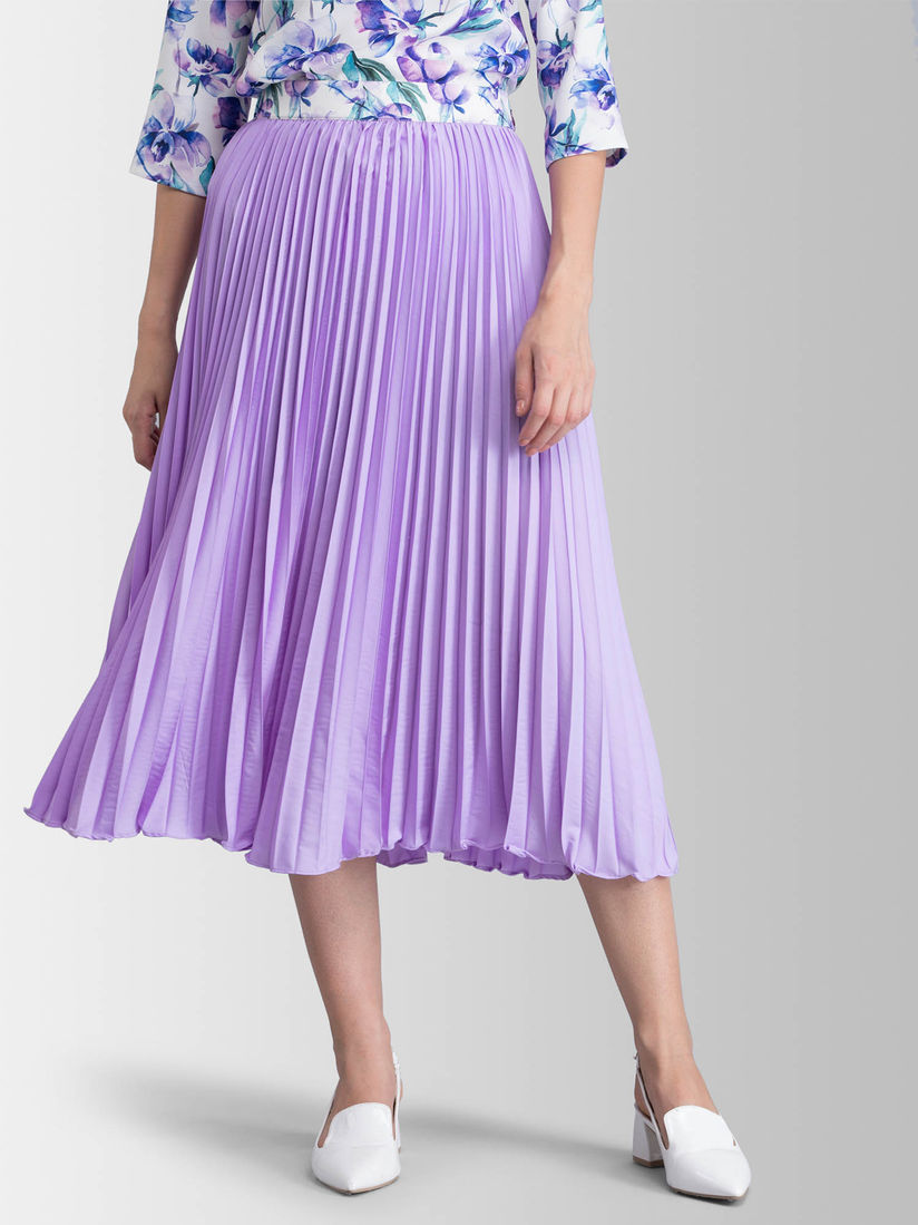 Lavender pleated skirt clearance