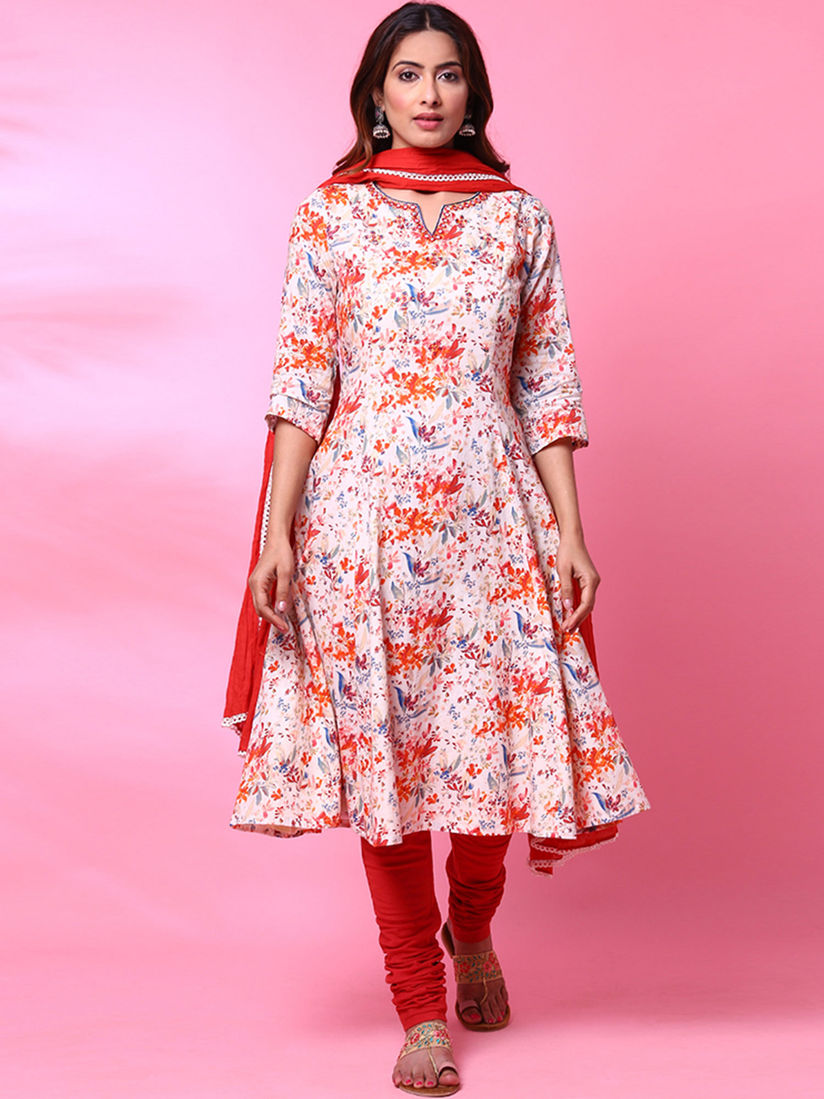 cotton anarkali salwar suit