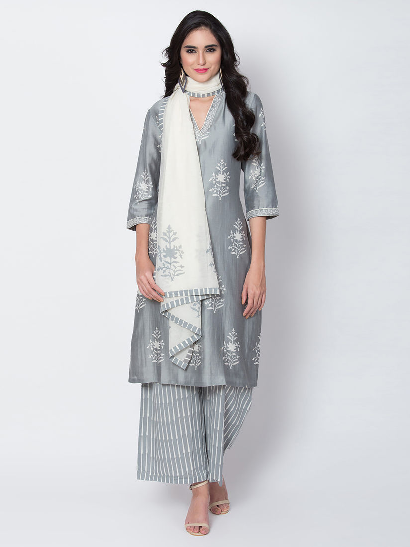 Biba grey kurta Clearance
