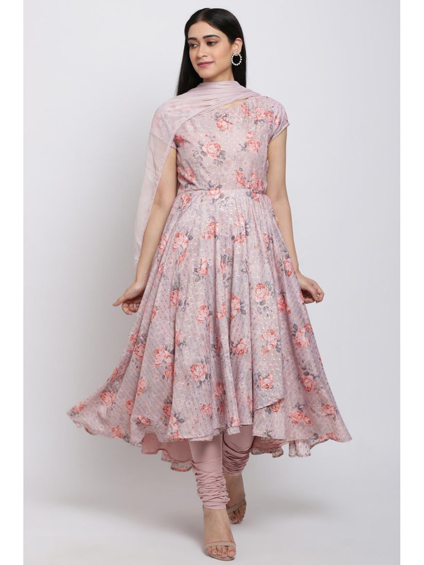Biba Salwar Suits And Sets Buy Biba Pink Floral Anarkali Kurta Churidar With Dupatta Set Of 3 Online Nykaa Fashion Choose from our wide range of trendy anarkali suits designs online at biba.in.