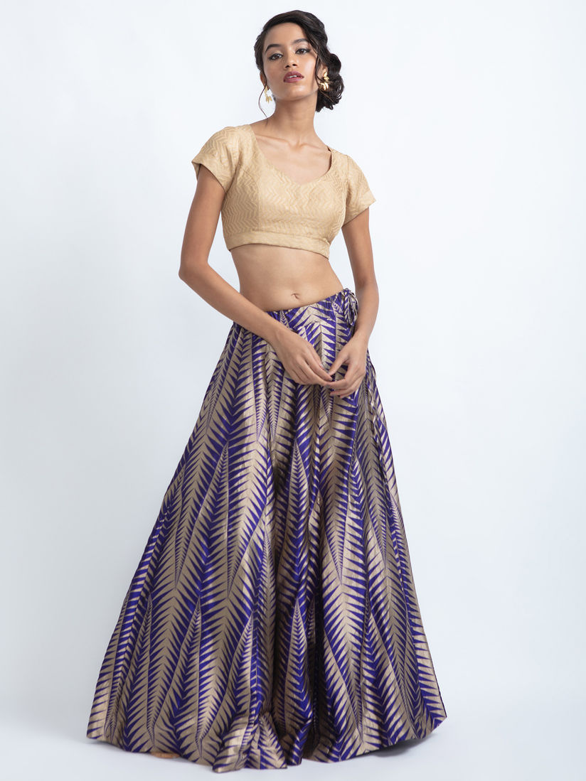 Banarasi silk skirt online clearance
