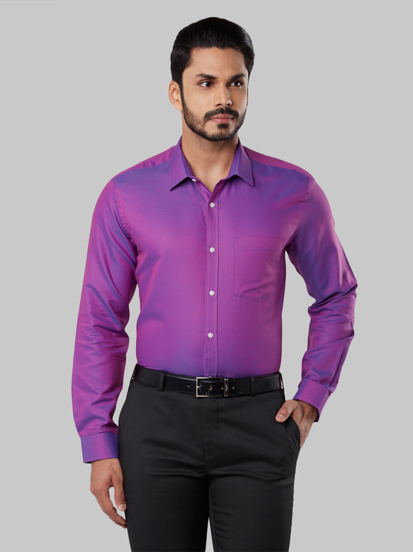violet formal shirt