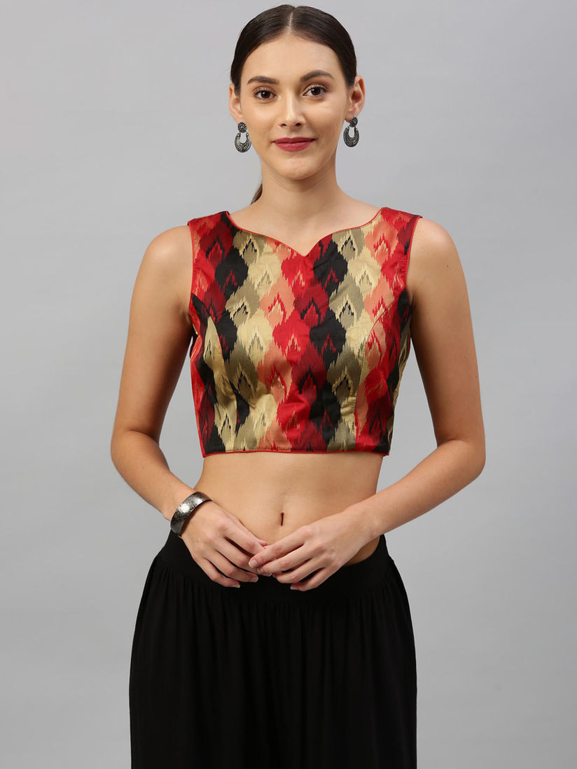 Soch Blouse Buy Soch Red Printed Blouse Online Nykaa Fashion Shop worldwide indian ethnic wear online from soch store. soch red printed blouse
