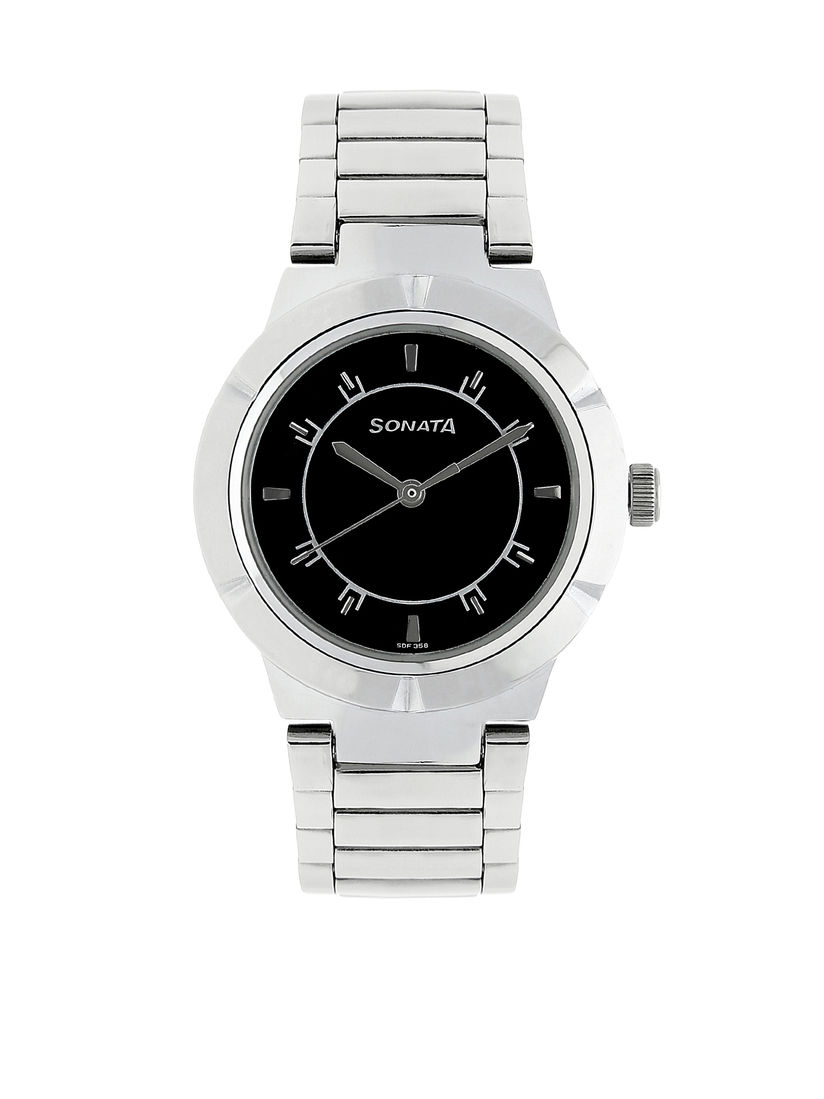 sonata black dial