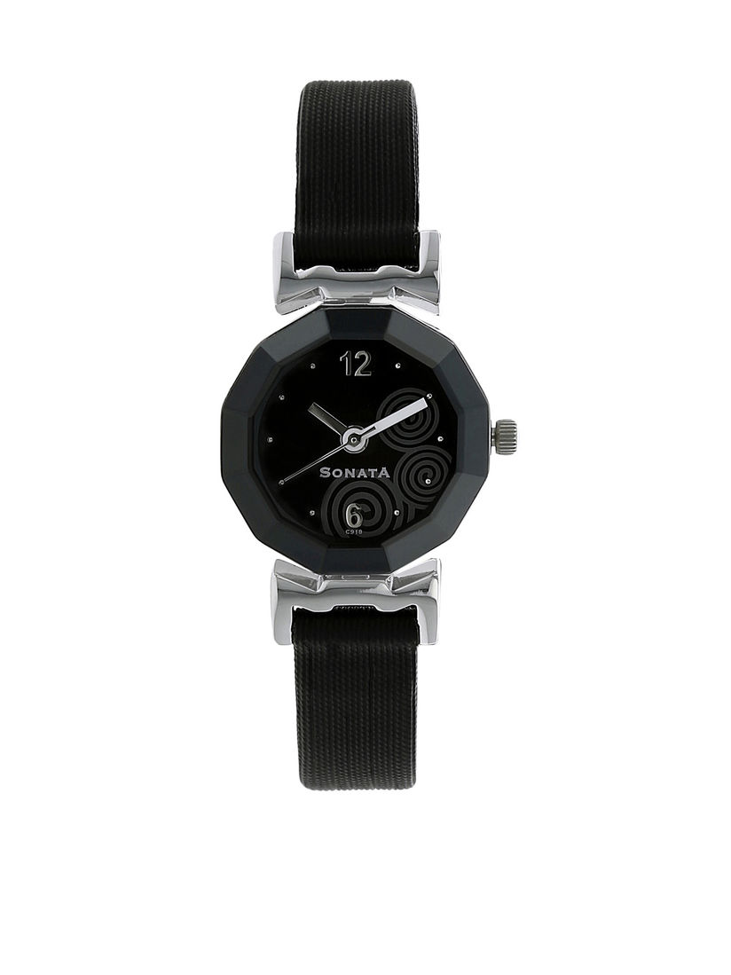 sonata black dial