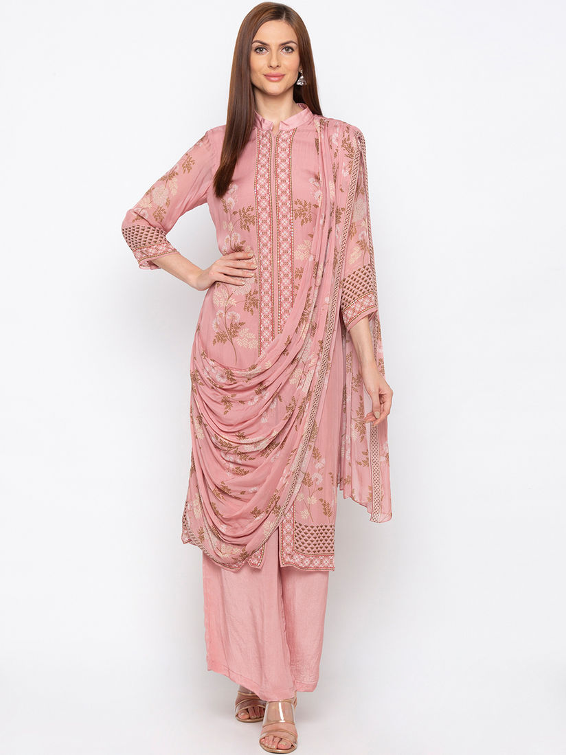 Soup by sougat paul pink printed dress clearance