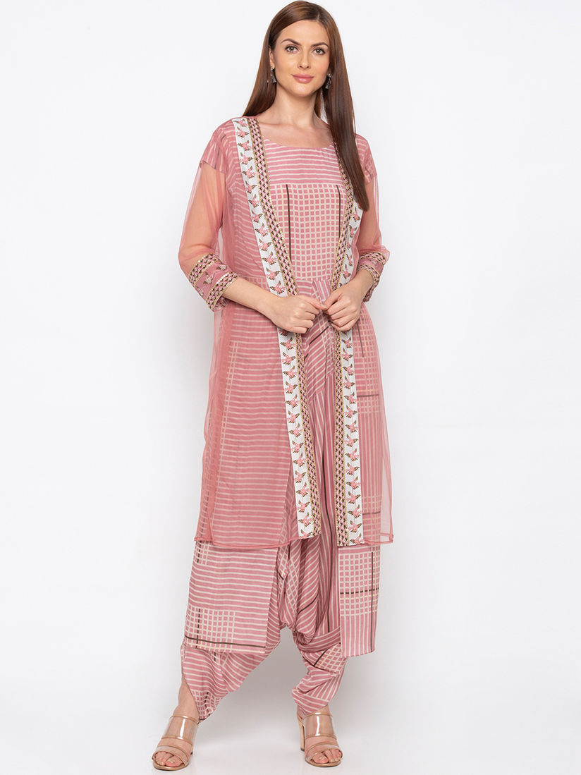 dhoti jumpsuit with jacket