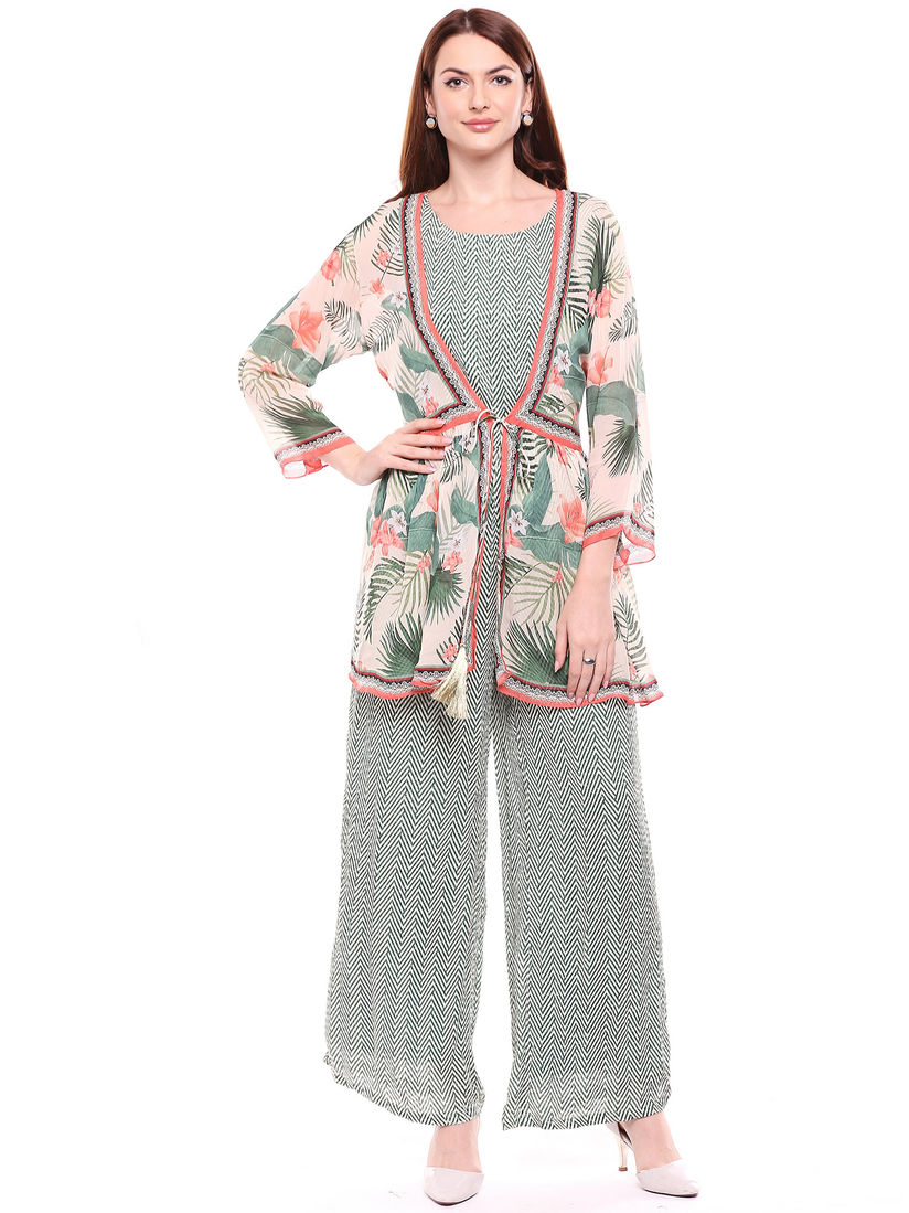Green jumpsuit with jacket clearance