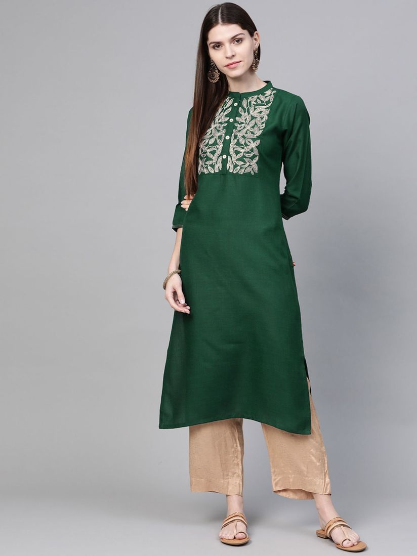 straight kurta design