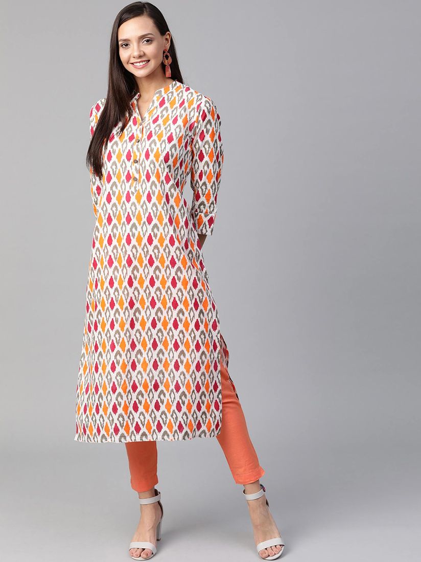 Ikat kurtis online shopping Clearance