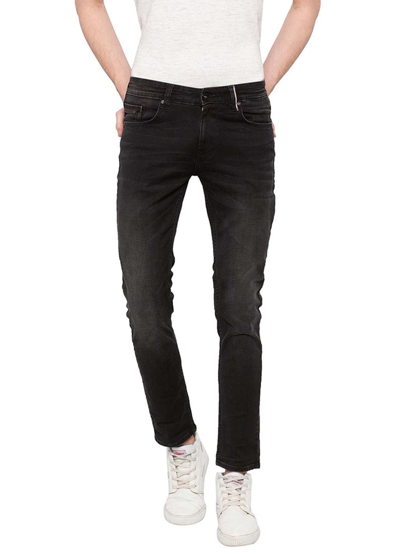 Spykar black jeans clearance